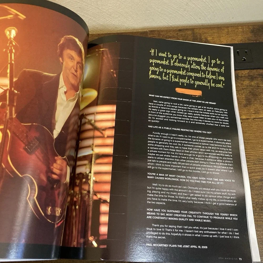 HRH Hard Rock Hotel Paul McCartney Live in The New Joint April 19th Spring 09 Mg